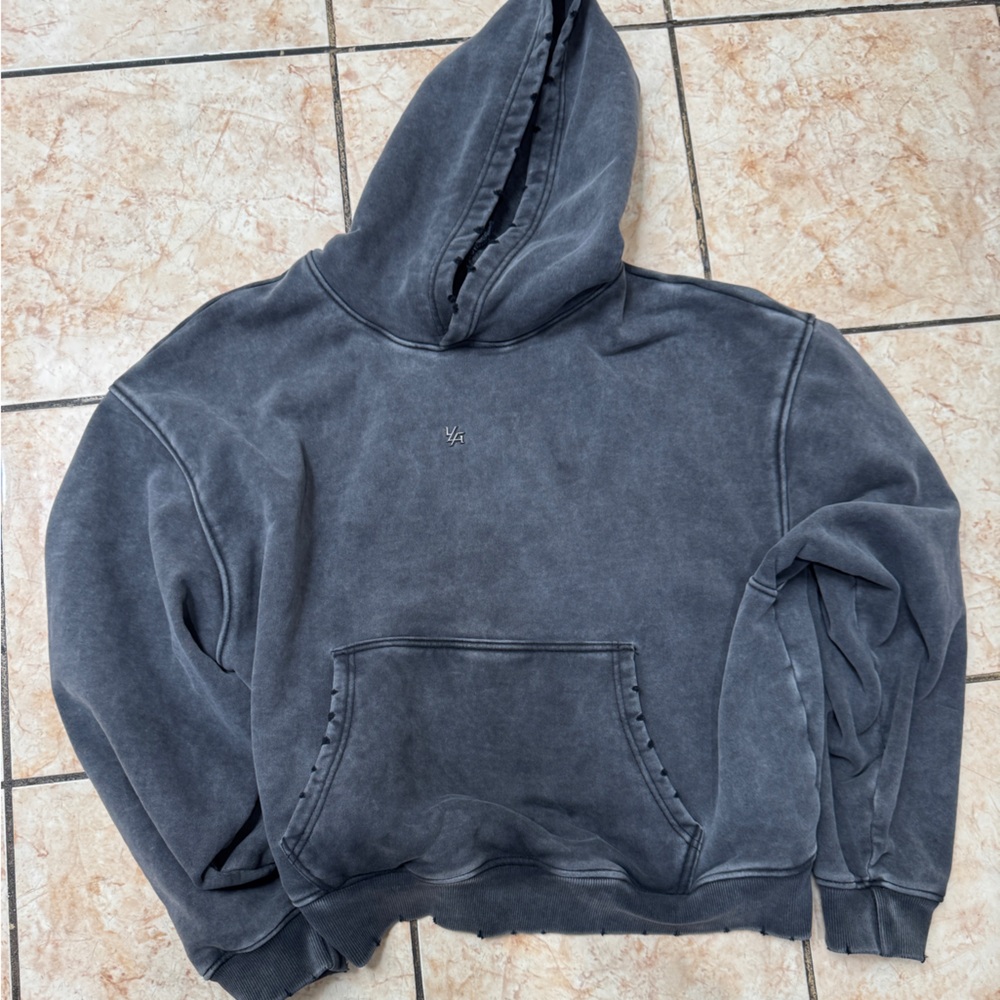YoungLA Washed Charcoal Crewneck Hoodie